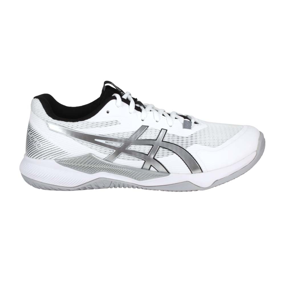 ASICS GEL-TACTIC 男女排羽球鞋-2E-排球 羽球 亞瑟士 1073A050-100 白銀黑