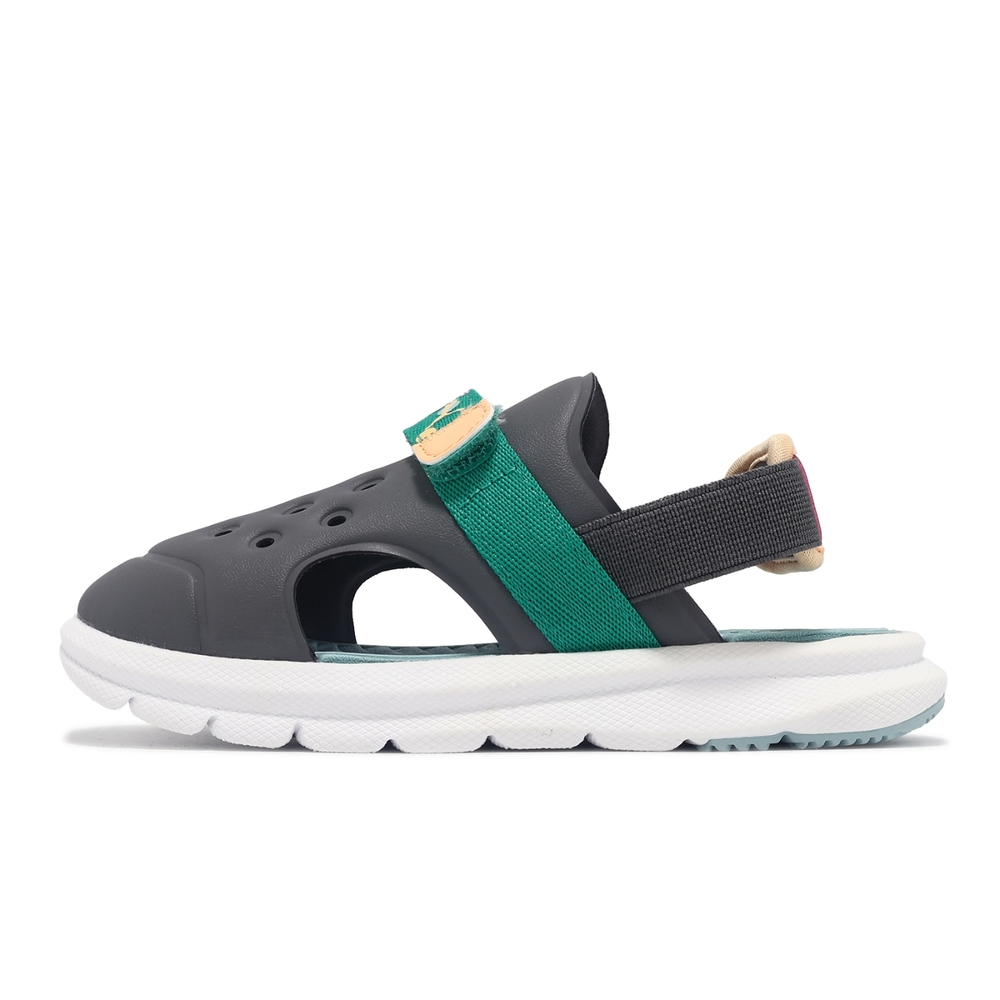 Puma 兒童涼鞋EvolvSandal Smmer Camp AC INF 小童灰魔鬼氈透氣學步鞋 