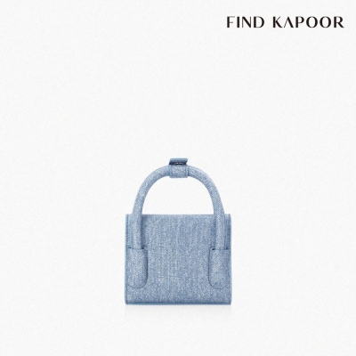 FIND KAPOOR MARTY 12 DENIM 翻蓋手提斜背方包- 淺藍丹寧FBMT12DP0LD