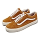 Vans 休閒鞋 Old Skool 男女鞋 橘 棕 白 豬皮 皮革 防潑水 Pig Suede VN0A38G19FZ product thumbnail 1