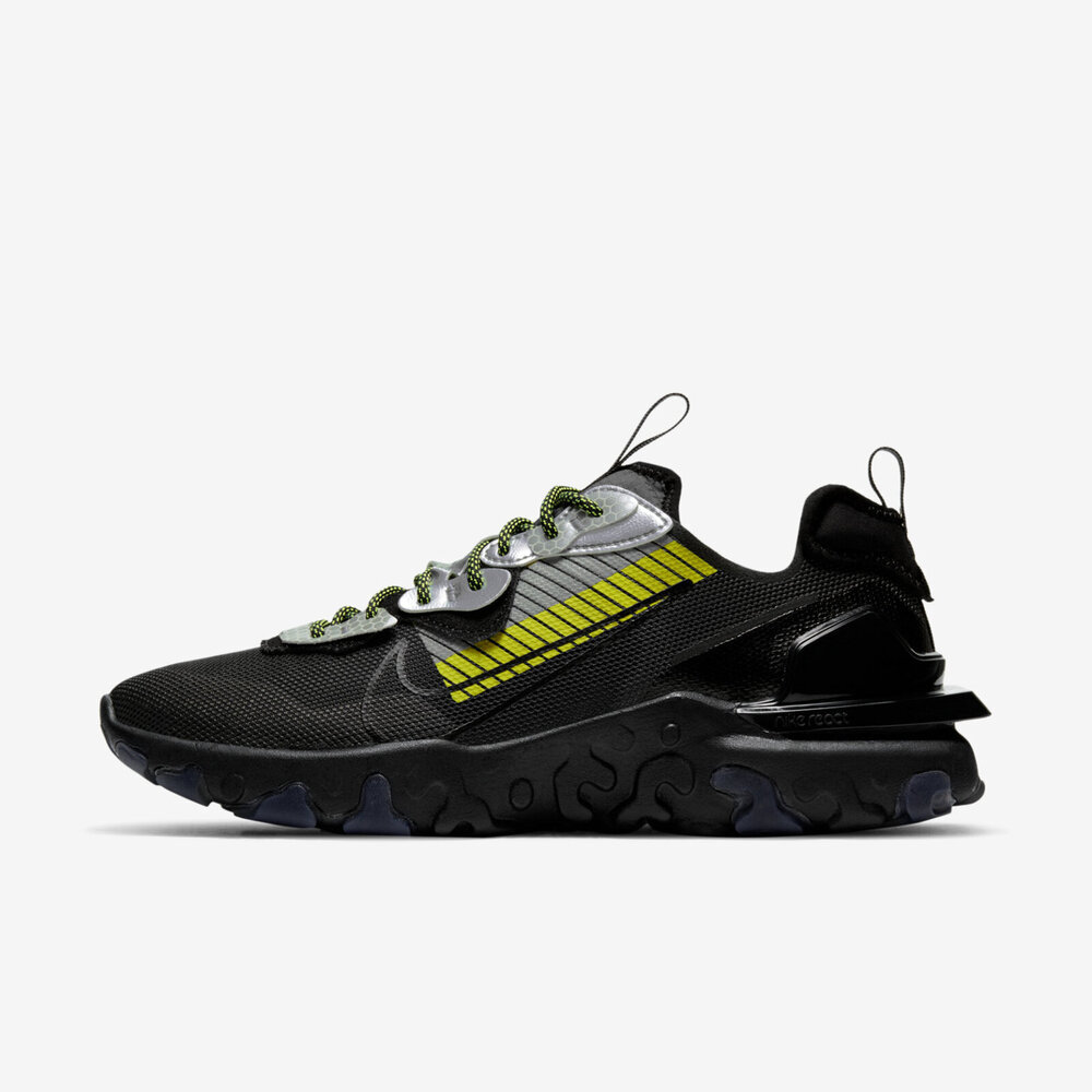 Nike React Vision Prm 3m [CU1463-001] 男鞋運動休閒慢跑緩震穿搭黑黃