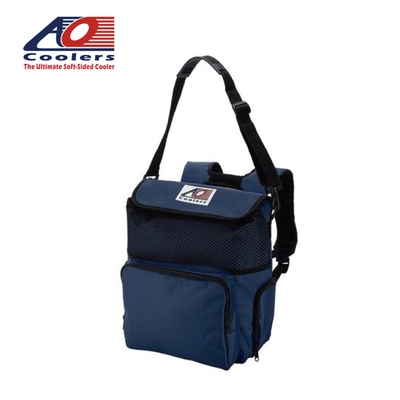 【AO Coolers】酷冷軟式輕量保冷後背包-18罐型-海軍藍(AOBPNB)