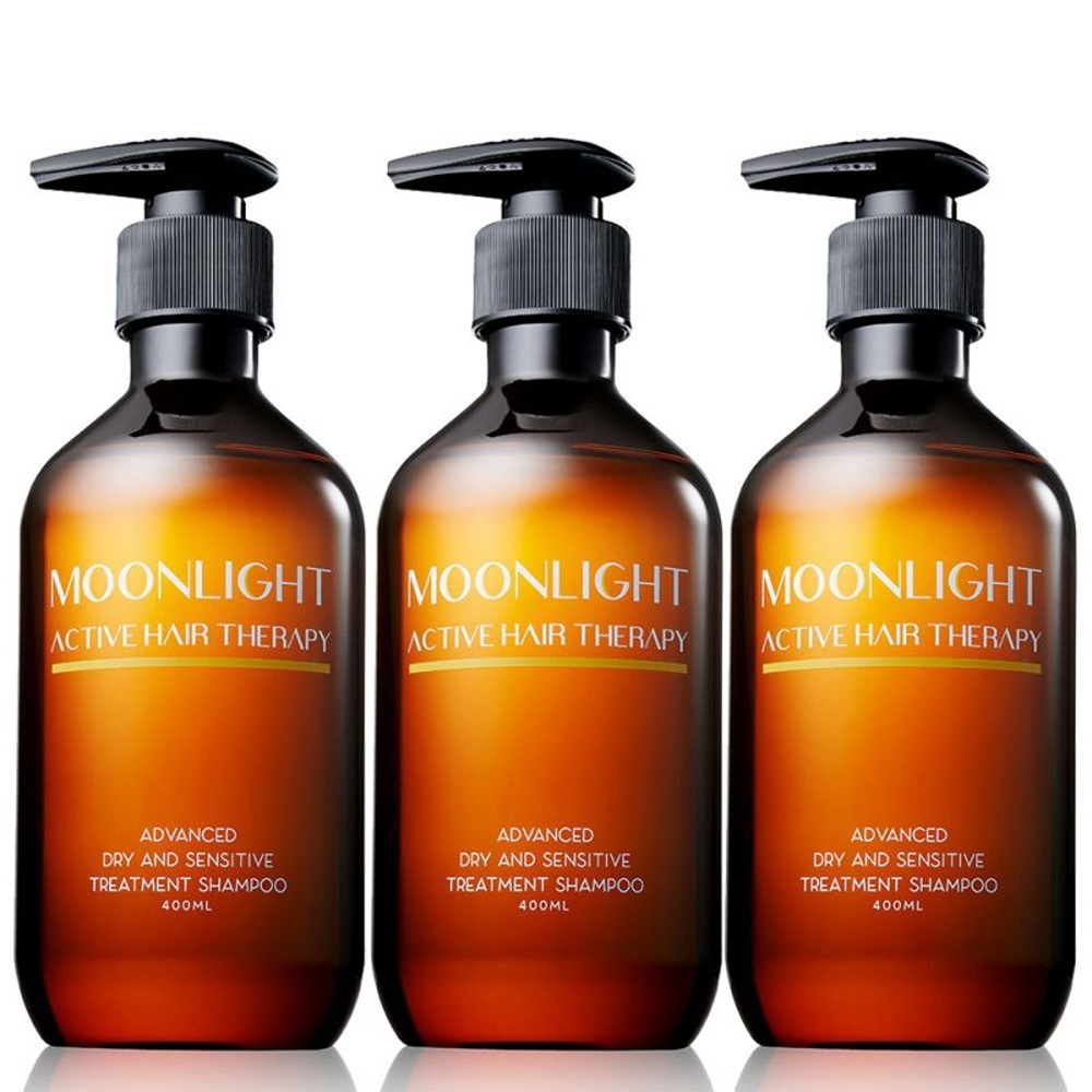 Moonlight 進化版滋養柔順洗髮精400ml X3 受損修護 Yahoo奇摩購物中心