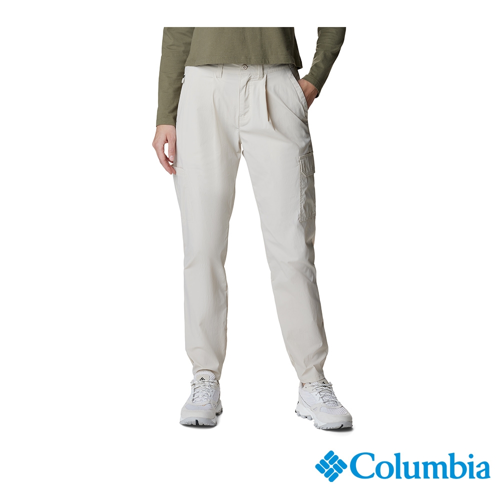 Columbia 哥倫比亞 女款 -Boundless Trek防潑休閒長褲-卡其 UAK04570KI/HF