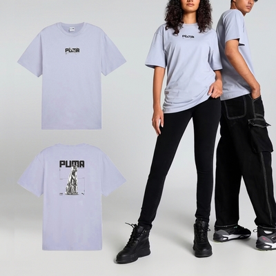 Puma 短袖 Chrome Cat Tee 男款 女款 灰 黑 寬鬆 中性款 62788863