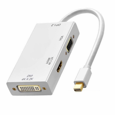 高解析Mini DP一對三轉接器 HDMI/DVI/VGA支援4Kx2K(MDP-03)