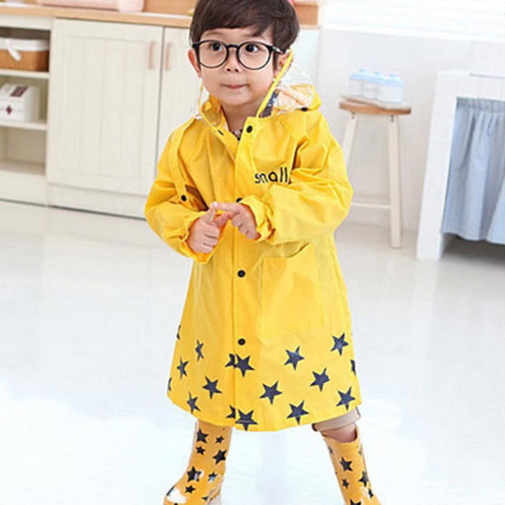 親親寶貝 韓國熱銷動物樂園兒童雨衣黃斑馬/桃紅長頸鹿