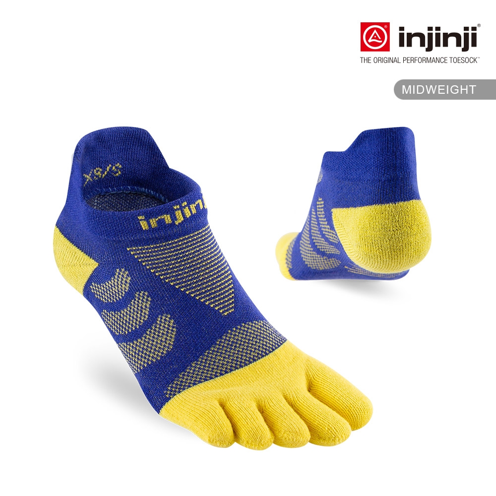 【injinji】女 Ultra Run終極系列五趾隱形襪 (帝國藍) - NAA66 | 五趾襪 運動襪 推薦女生 跑步襪 跑襪