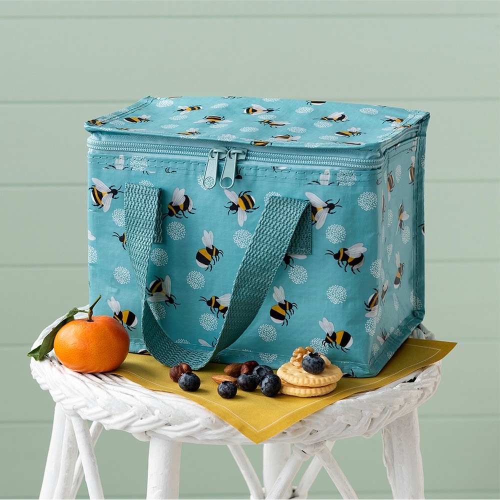 《Rex LONDON》環保保冷袋(小蜜蜂) | 保溫袋 保冰袋 野餐包 野餐袋 便當袋