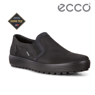 ECCO SOFT 7 TRED M 舒適防水套入式休閒鞋 男-黑