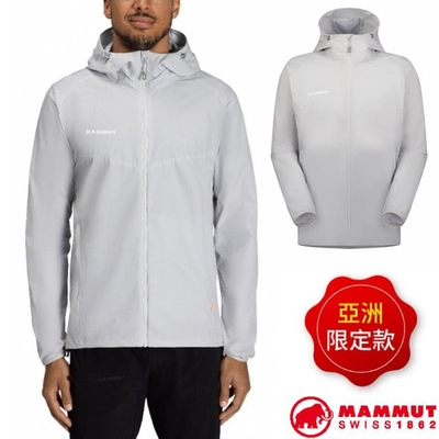 【MAMMUT 長毛象】男 GRANITE SO Hooded Jacket AF 防潑水軟殼連帽外套.夾克_1011-00322-00697 鉑金灰