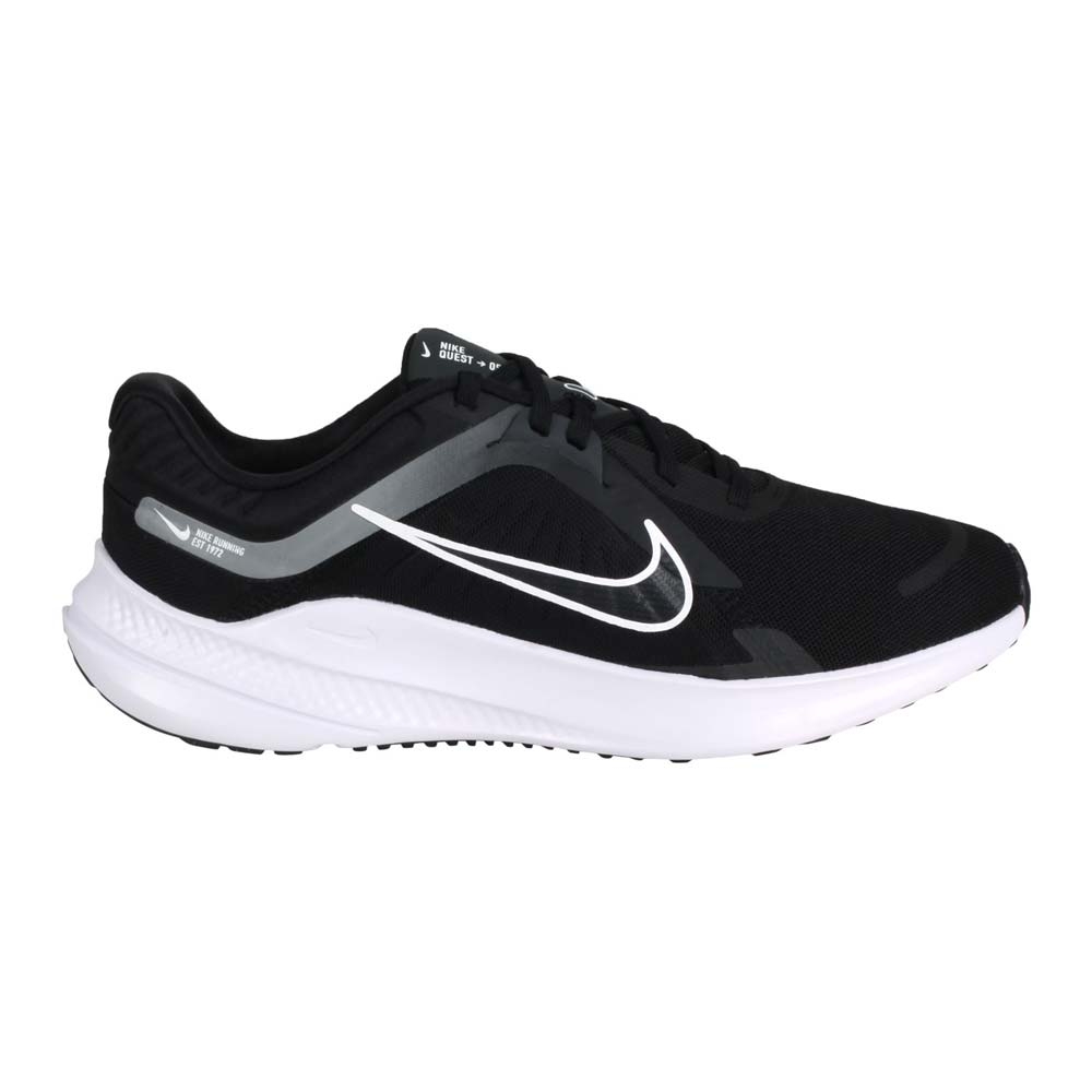 NIKE QUEST 5 男慢跑鞋-訓練 輕量 運動 DD0204-001 黑白