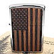 ZIPPO 美系~American Flag-美國國旗圖案-桃花心木貼片打火機 product thumbnail 1