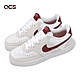 Nike 休閒鞋 Wmns Court Vision Low 女鞋 白 紅 皮革 麂皮 低筒 情侶鞋 FQ7628-100 product thumbnail 1