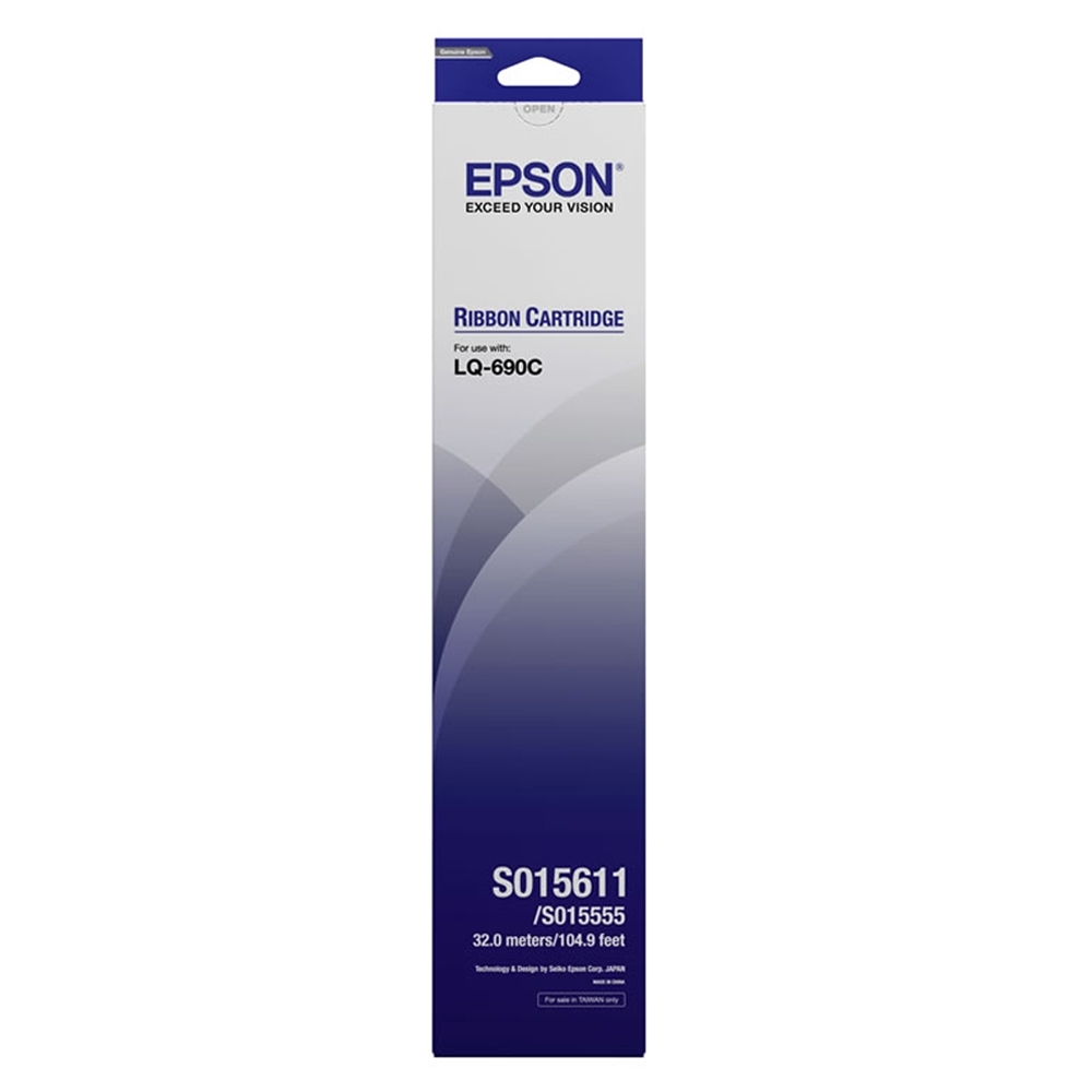 《10入》EPSON LQ-690C 原廠色帶 C13S015611 / S015611 適用LQ-690C/LQ-695C