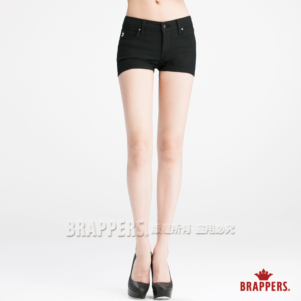 BRAPPERS 女款 新美腳Royal系列-女用彈性短褲-黑