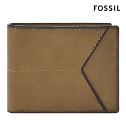 FOSSIL Jayden 復古信封真皮皮夾-苔癬綠 SML1865365