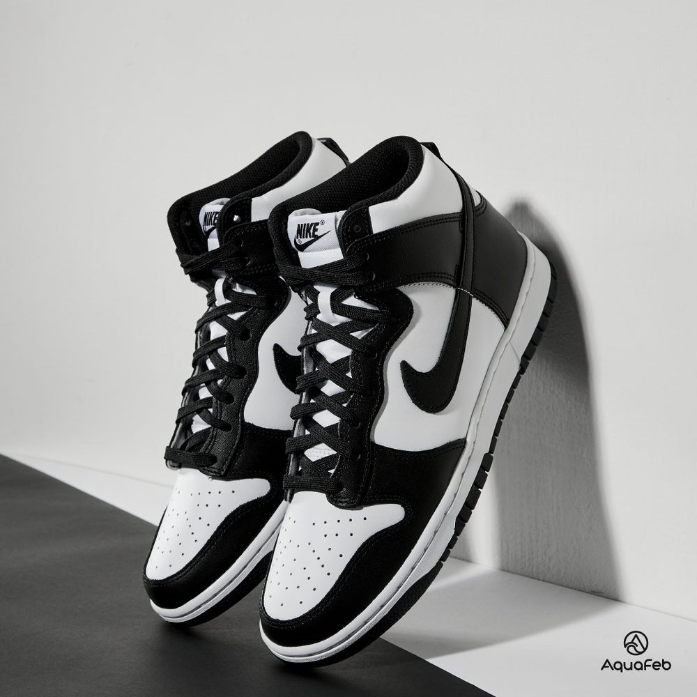 Nike Dunk High Panda 男鞋黑色白色熊貓高筒運動休閒鞋DD1399-105