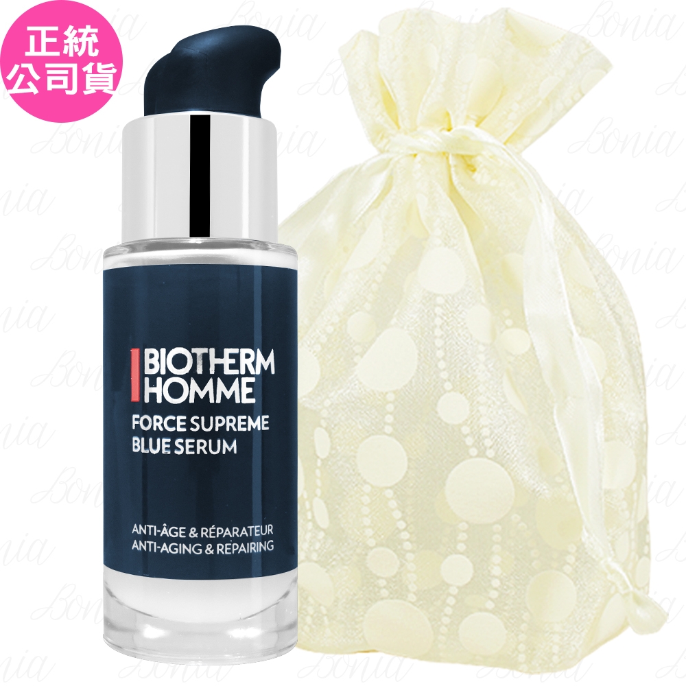 BIOTHERM 碧兒泉 極量緊膚藍藻全能精華(18ml)旅行袋組(公司貨)