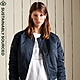 SUPERDRY 女裝 長袖外套 飛行夾克 MA1 BOMBER Burnt 海軍藍 product thumbnail 1