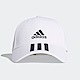 Adidas Bball 3S Cap Ct [FQ5411] 男女 老帽 鴨舌帽 棒球帽 六分割 經典款 防曬 白 product thumbnail 1