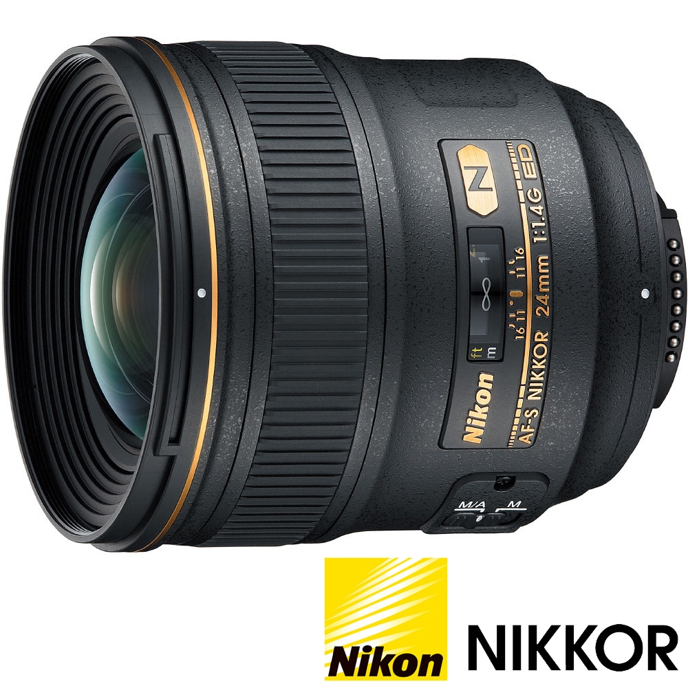 NIKON AF-S NIKKOR 24mm F1.4G ED (公司貨) 廣角大光圈定焦鏡頭 人像鏡
