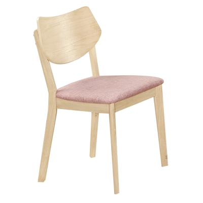 文創集 德莉特北歐風棉麻布實木餐椅二入組合(二張餐椅組合販售出貨)-45x52x80cm免組