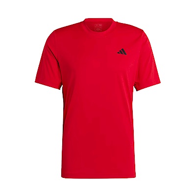 Adidas Club Tee HS3273 男 短袖 上衣 亞洲版 運動 網球 訓練 吸濕排汗 透氣 愛迪達 紅