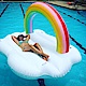 彩虹雲朵造型游泳圈 水上充氣浮床 充氣浮排 product thumbnail 1
