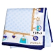 FURLA 經典鍊飾包包圖騰品牌字母LOGO圖騰帕領巾(水藍系) product thumbnail 1