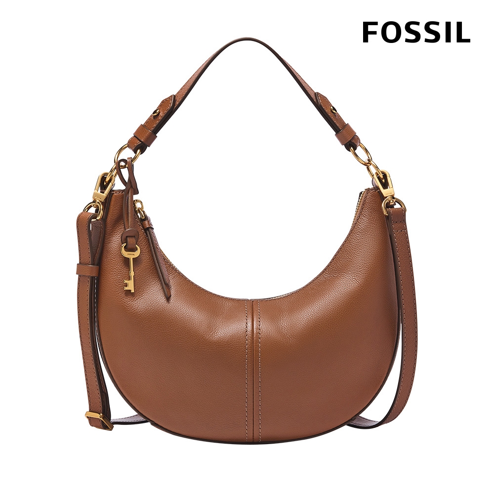 FOSSIL Shae 真皮新月兩用包-棕色 SHB3164210