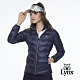 【Lynx Golf】女款保暖輕薄羽絨素面剪接款長袖外套-深藍色 product thumbnail 2