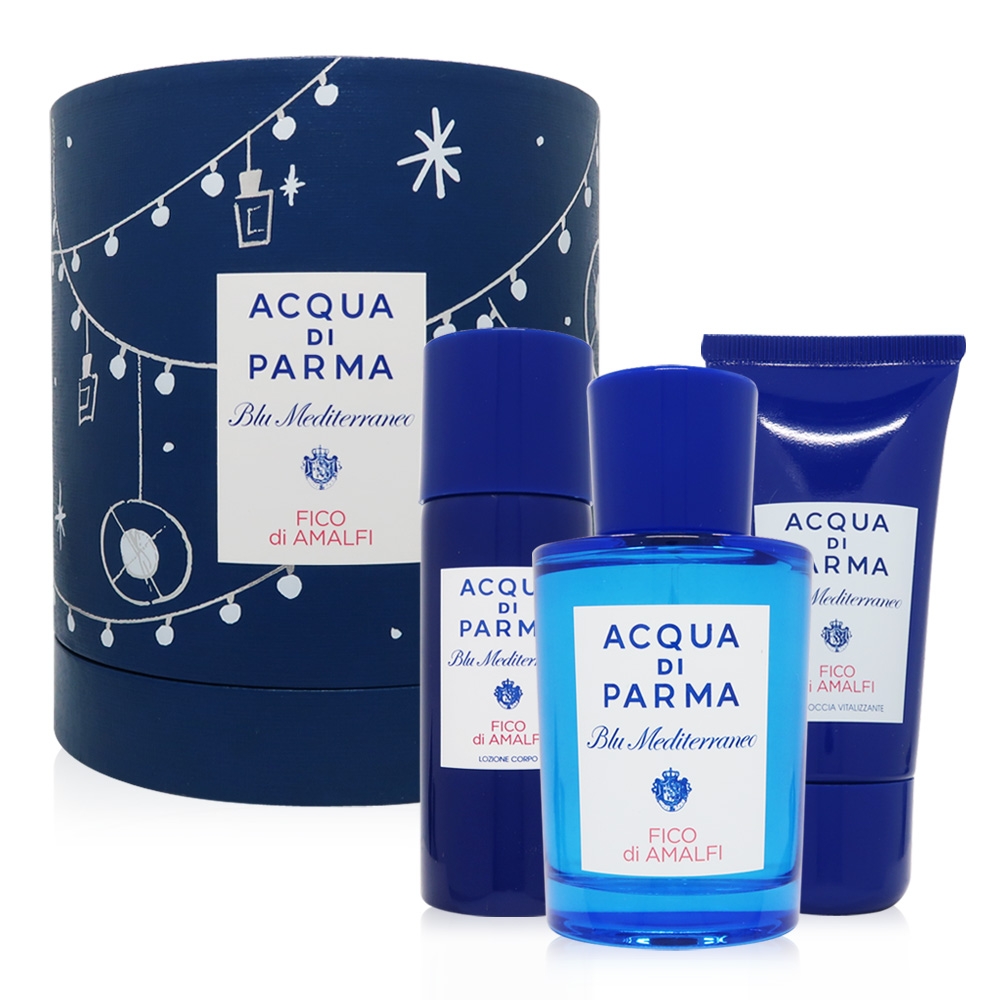 Acqua di Parma 帕爾瑪之水 Fico Di Amalfi 阿瑪菲無花果聖誕香水禮盒( 香水75ml+沐浴膠40ml+身體乳50ml) (平行輸入)