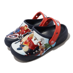 Crocs 涼拖鞋 Fun Lab Avengers Patch Clog K 中童鞋 深藍 復仇者聯盟 漫畫 207069410