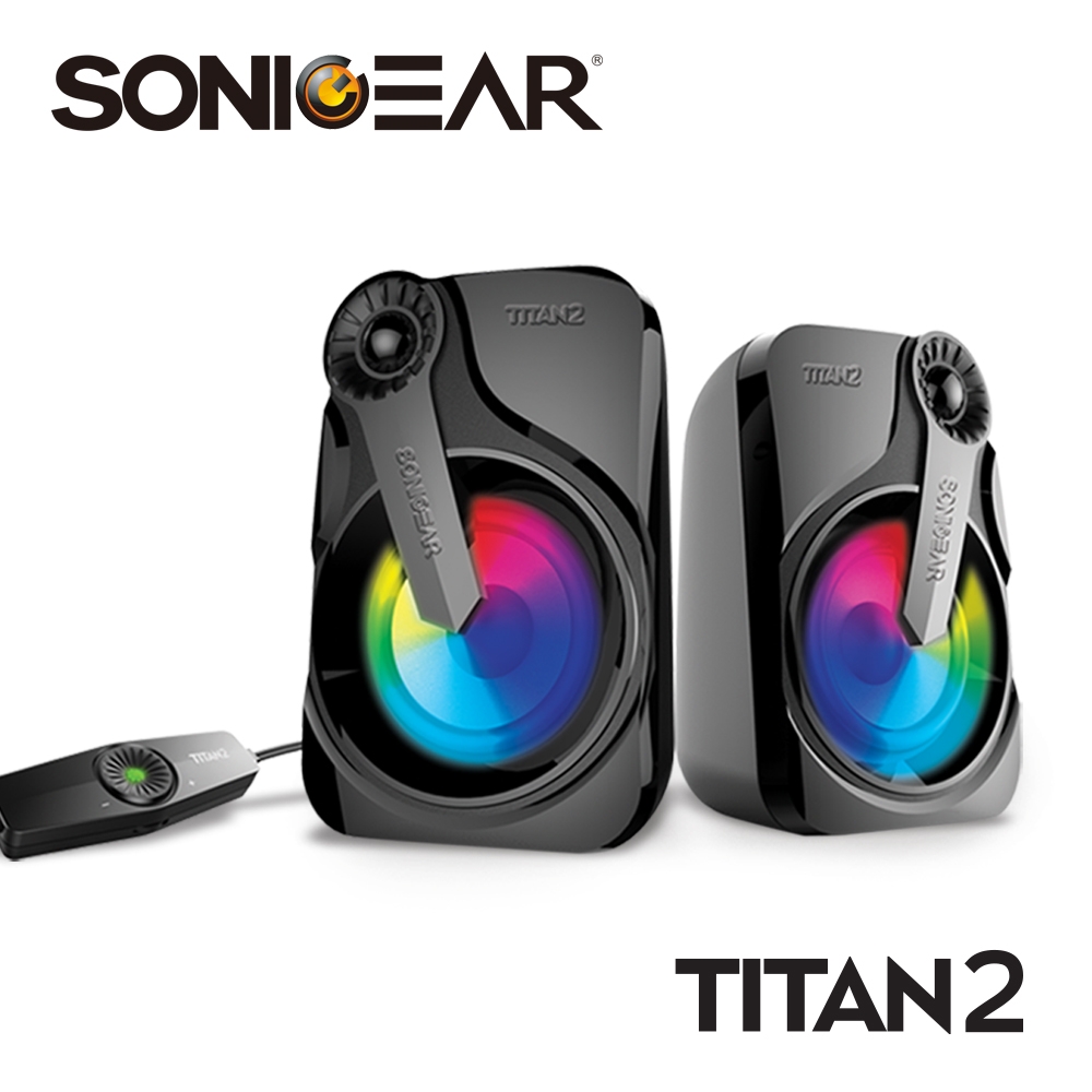 【SonicGear】TITAN 2 炫彩USB 2.0多媒體音箱