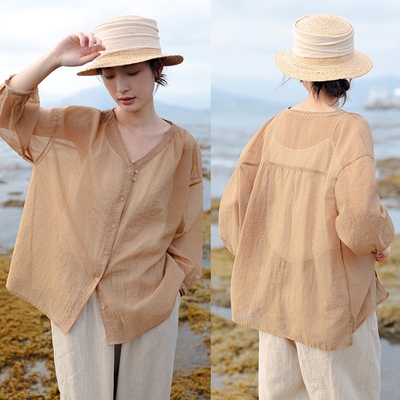 日本特紡超輕尼龍長絨棉長袖襯衫-設計所在-獨家高端限量系列