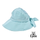 【Lynx Golf】女款蝴蝶結假綁帶設計微調式大盤帽-粉綠色 product thumbnail 2