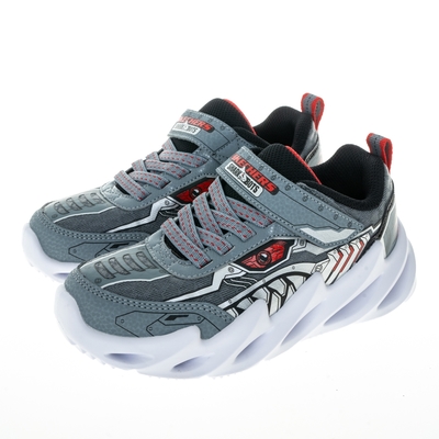 SKECHERS 男童系列 燈鞋 SHARK-BOTS - 402118LGRY