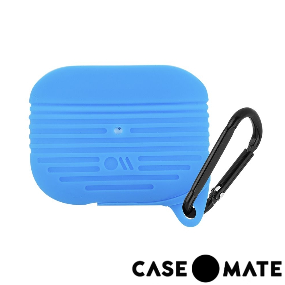 美國 CASE●MATE AirPods Pro 軍規防摔防水保護套 - 藍色 贈掛環