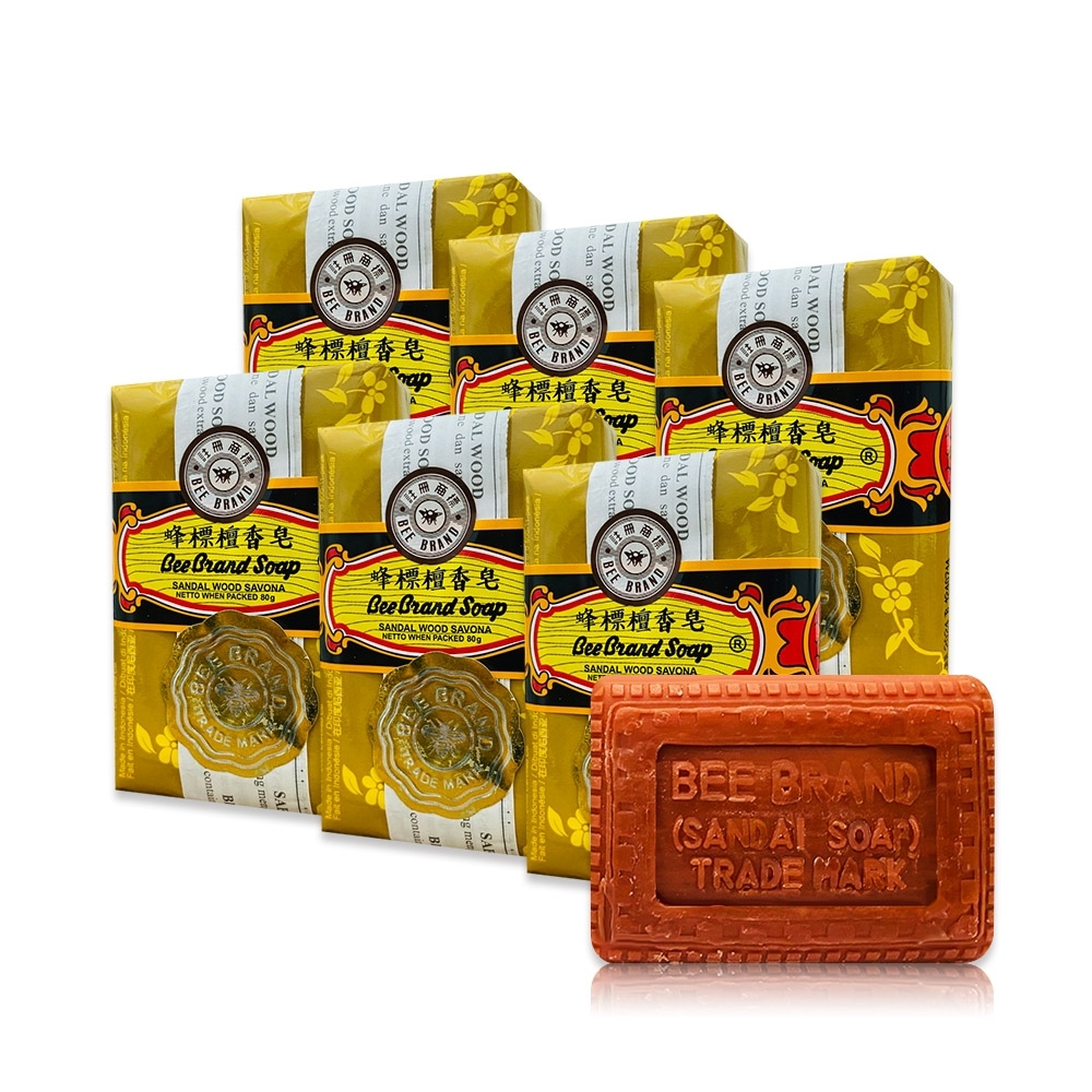 蜂標 檀香香皂-80gX6入組