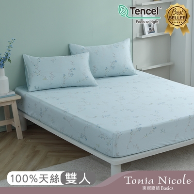 Tonia Nicole 東妮寢飾 翡翠莊園環保印染100%萊賽爾天絲床包枕套組(雙人)