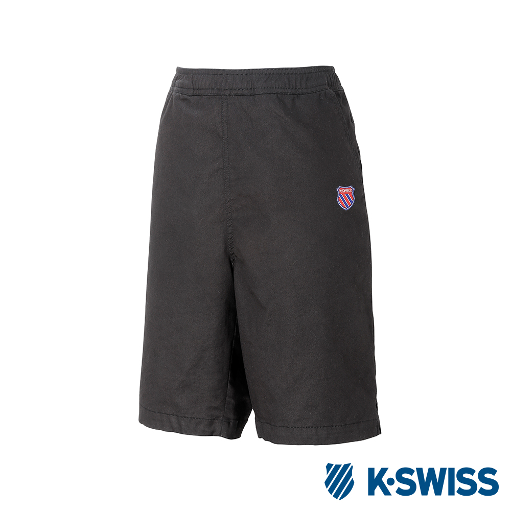 K-SWISS Essential Shorts時尚棉質短褲-男-黑