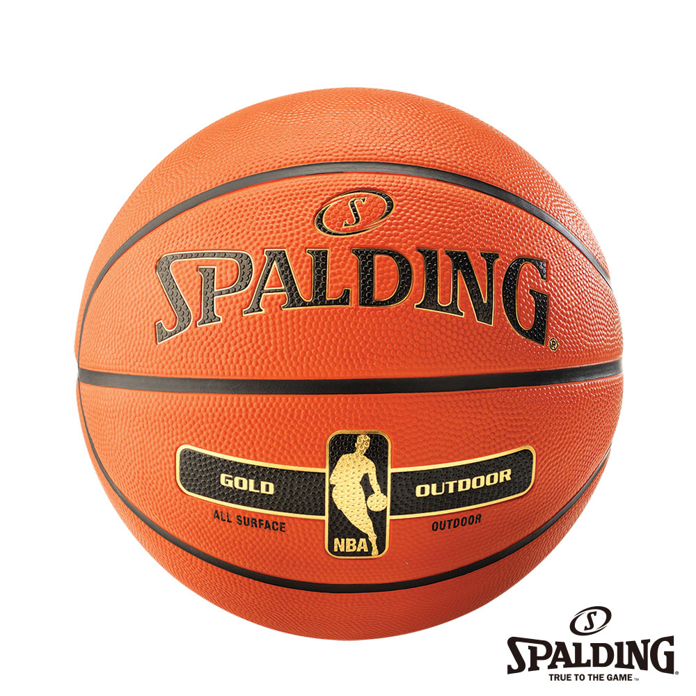 SPALDING 斯伯丁 金色NBA Rubber 籃球 7號