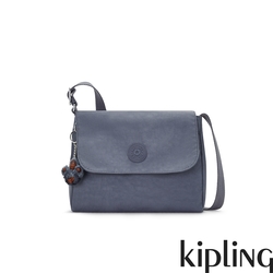 Kipling 灰調寧靜藍翻蓋側背包-MELILLO