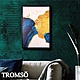 TROMSO 北歐時代風尚有框畫-峰鹿鉑金WA166 product thumbnail 1