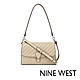 NINE WEST LEVVY 經典LOGO紋斜背包-淺褐色(556818) product thumbnail 1