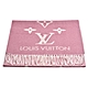 LV M77375 REYKJAVIK GRADIENT雙面彩色織花純棉披巾/圍巾(淺粉紅色) product thumbnail 1