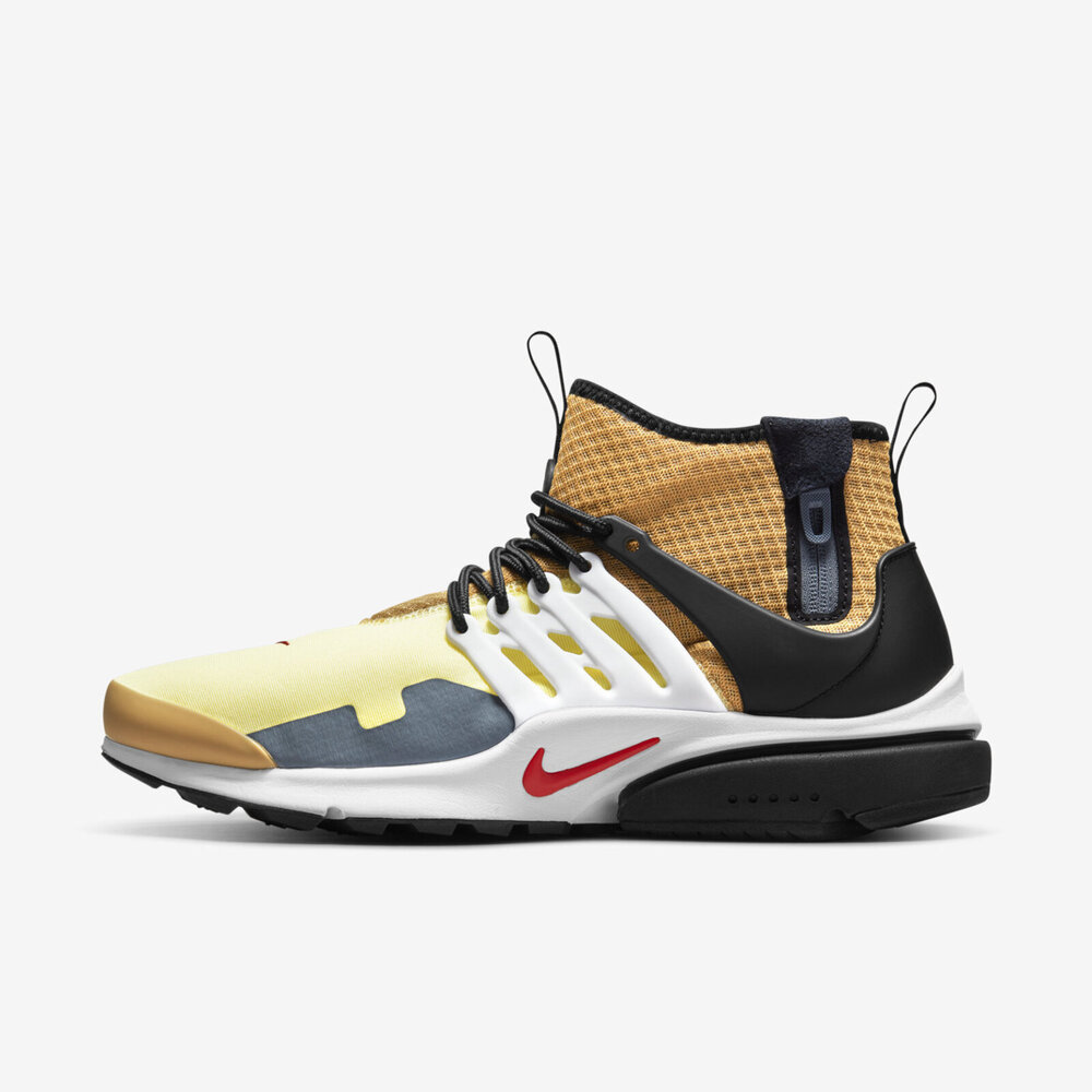 Nike Air Presto Mid Utility [DC8751-700] 男 休閒鞋 經典 襪套式 中筒 黃咖啡