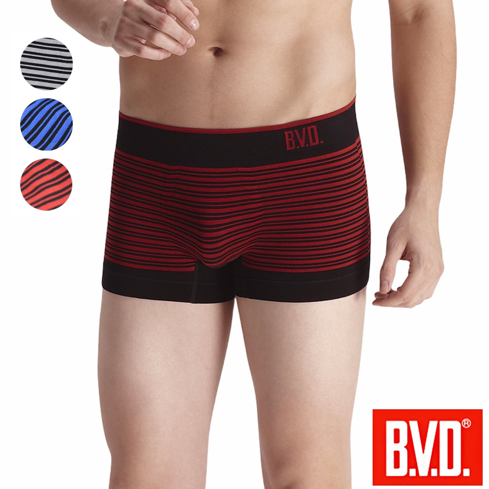 【BVD】活力親膚低腰平口褲-顏色隨機