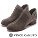 VINCE CAMUTO 側V字切口簍空麂皮短靴-絨灰 product thumbnail 1